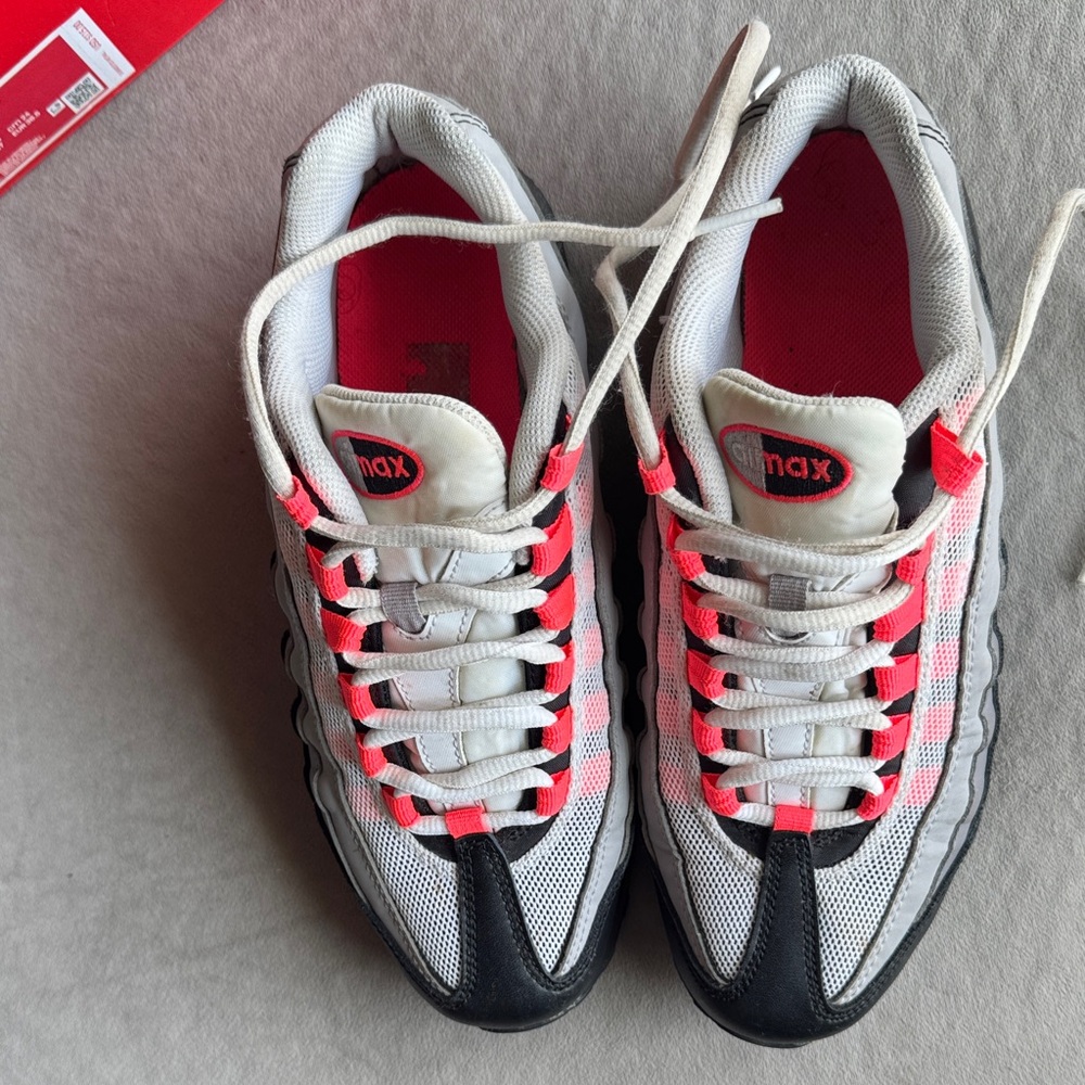 Nike Air Max 95 Black, Gray, and Red Sneakers - Picture 2 of 6